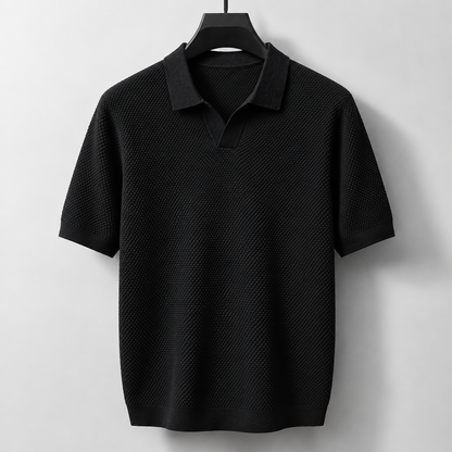 Men's Knitted Polo Shirt