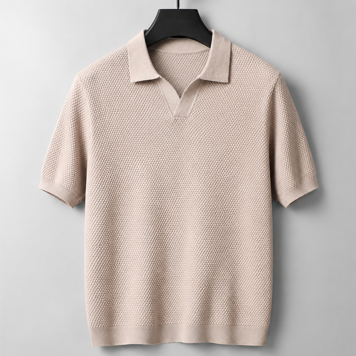 Men's Knitted Polo Shirt