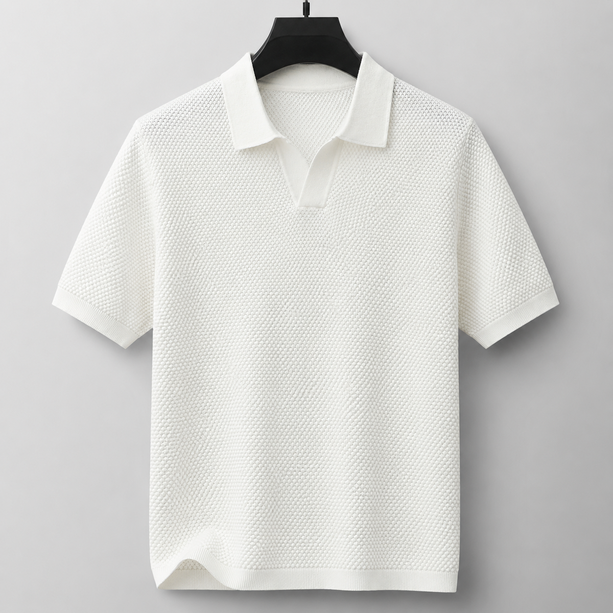 Men's Knitted Polo Shirt