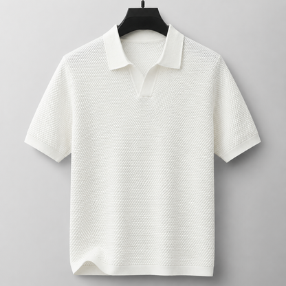 Men's Knitted Polo Shirt