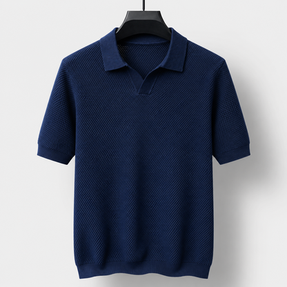 Men's Knitted Polo Shirt