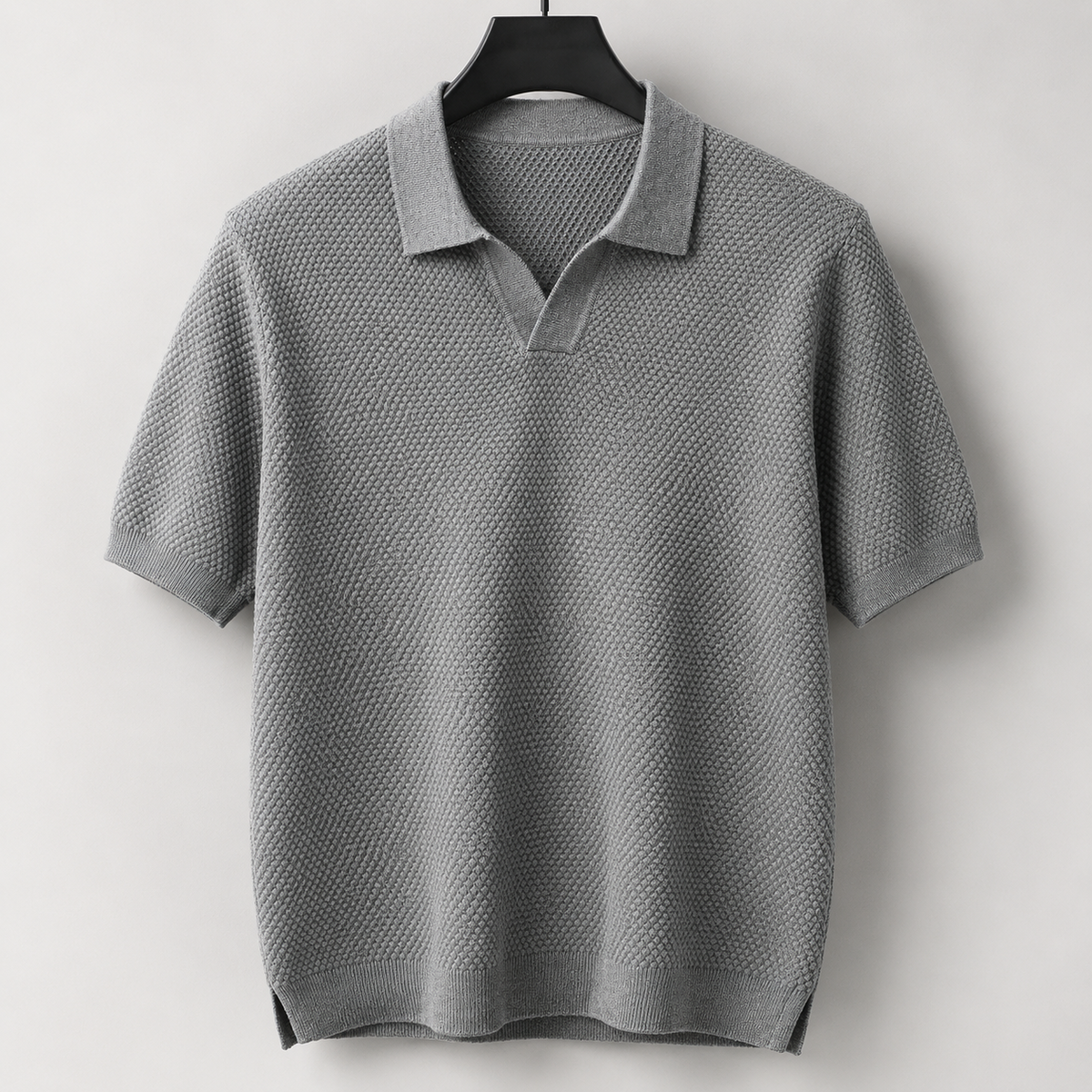 Men's Knitted Polo Shirt