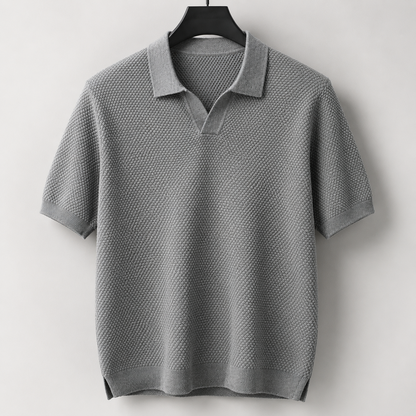 Men's Knitted Polo Shirt
