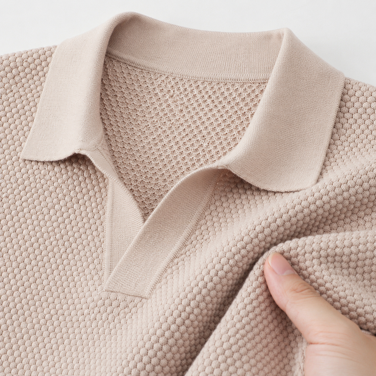 Men's Knitted Polo Shirt