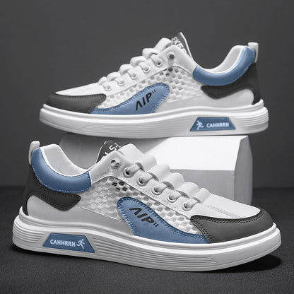 Men's Leather Mesh Trainers