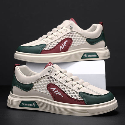 Men's Leather Mesh Trainers
