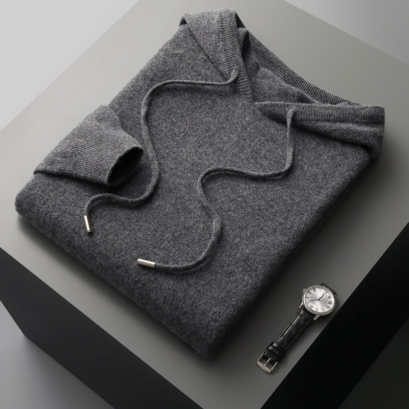 Men's Pure Merino Wool Hoodie