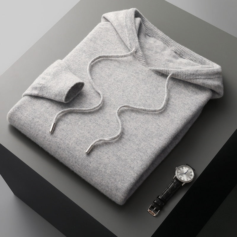 Men's Pure Merino Wool Hoodie