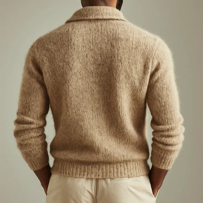 Mens Long Sleeve Knit Cardigan