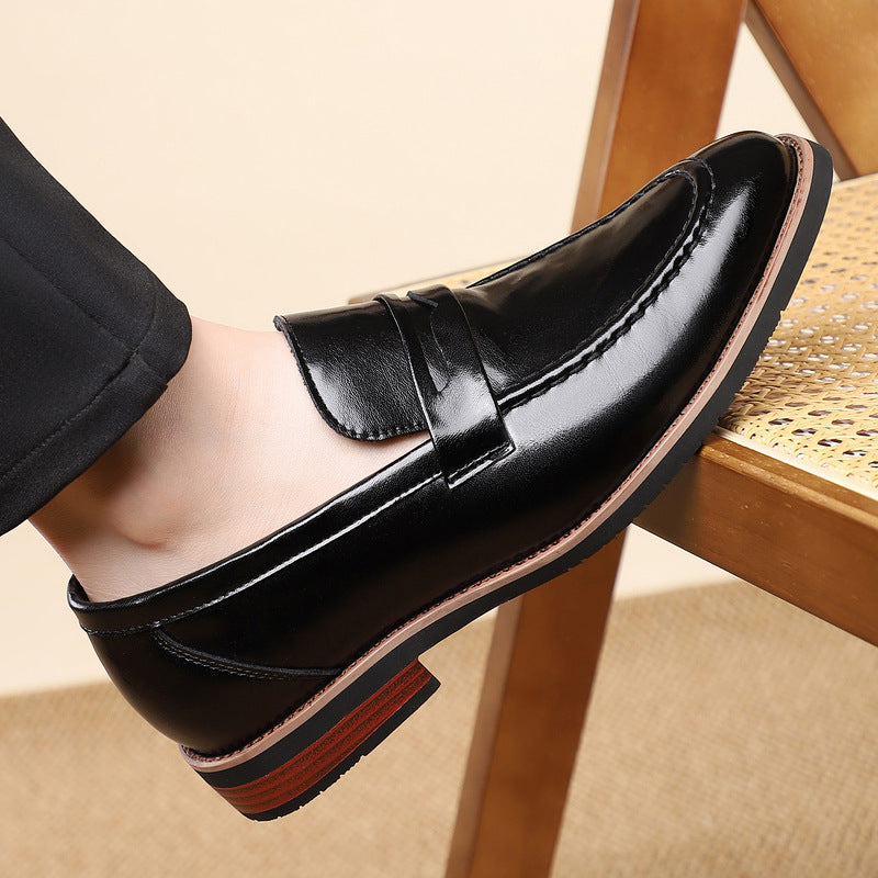 Mens Leather Slip-On Loafers