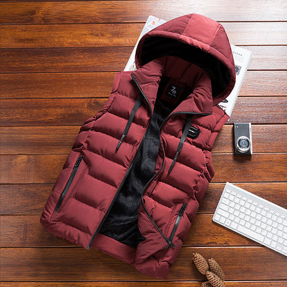 Mens Fleece-Lined Cotton Vest