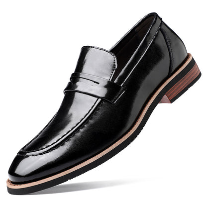 Mens Leather Slip-On Loafers