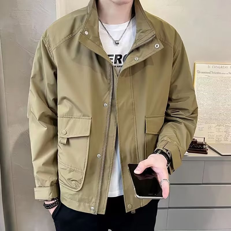 Men’s Casual Stand Collar Jacket