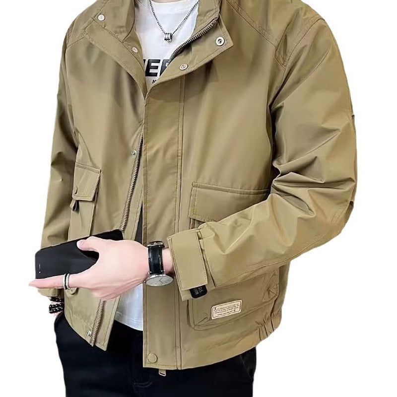Men’s Casual Stand Collar Jacket