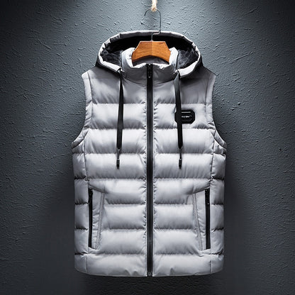 Mens Fleece-Lined Cotton Vest
