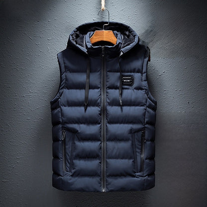 Mens Fleece-Lined Cotton Vest