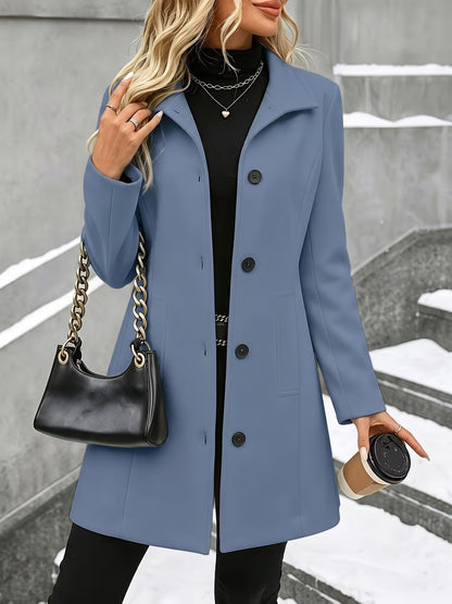 Women’s Mid-Length Wool Blend Coat