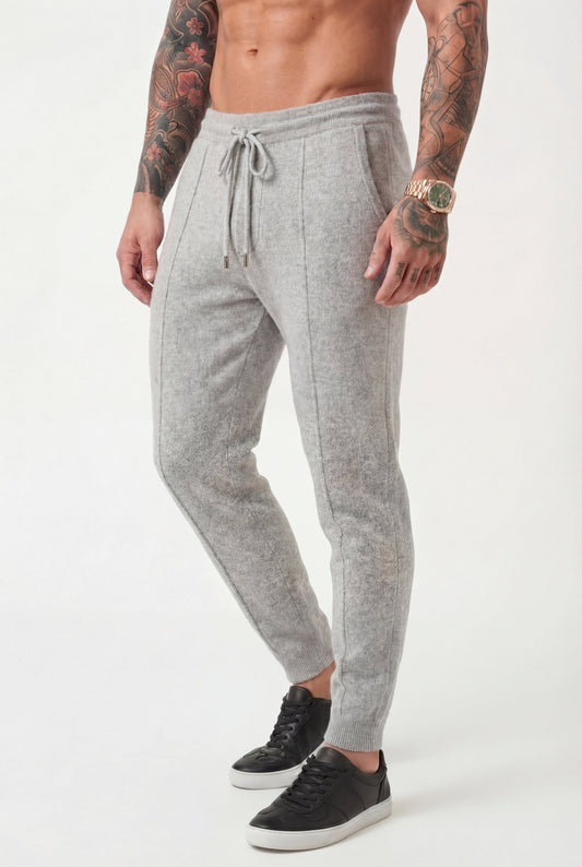 Women's Light Grey Merino Wool Trousers