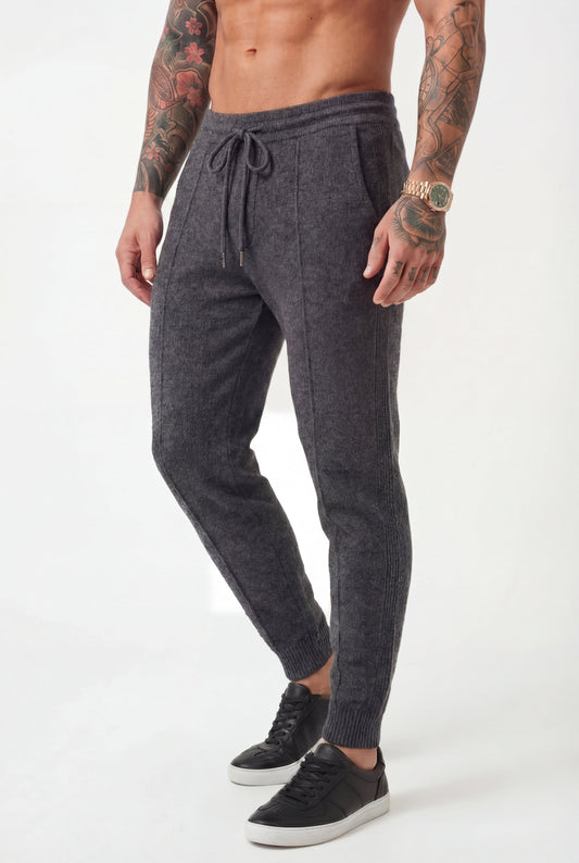 Women's Dark Grey Merino Wool Trousers