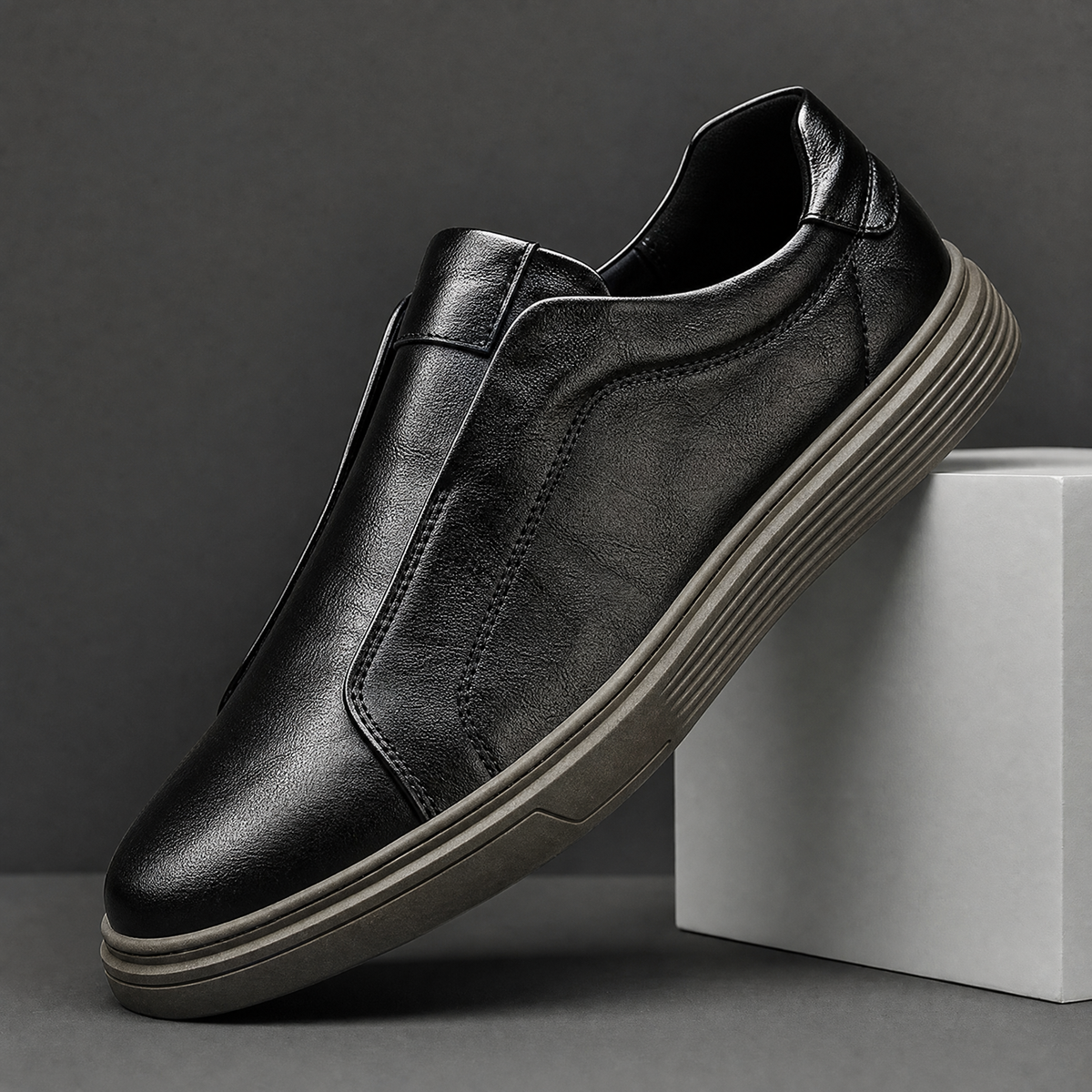 Men's Leather Trainers