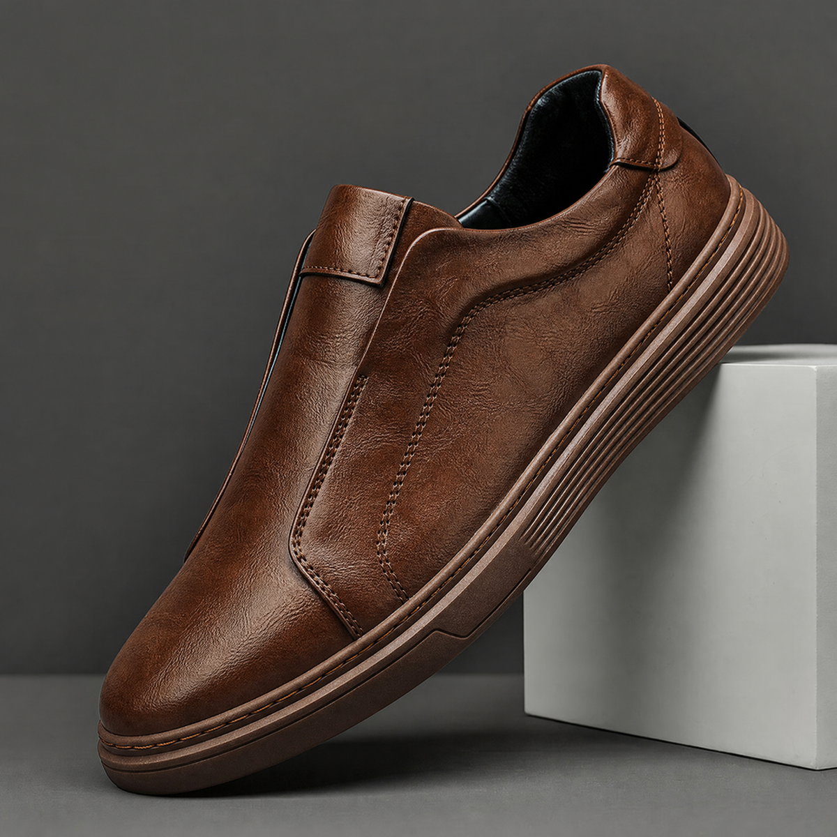 Men's Leather Trainers