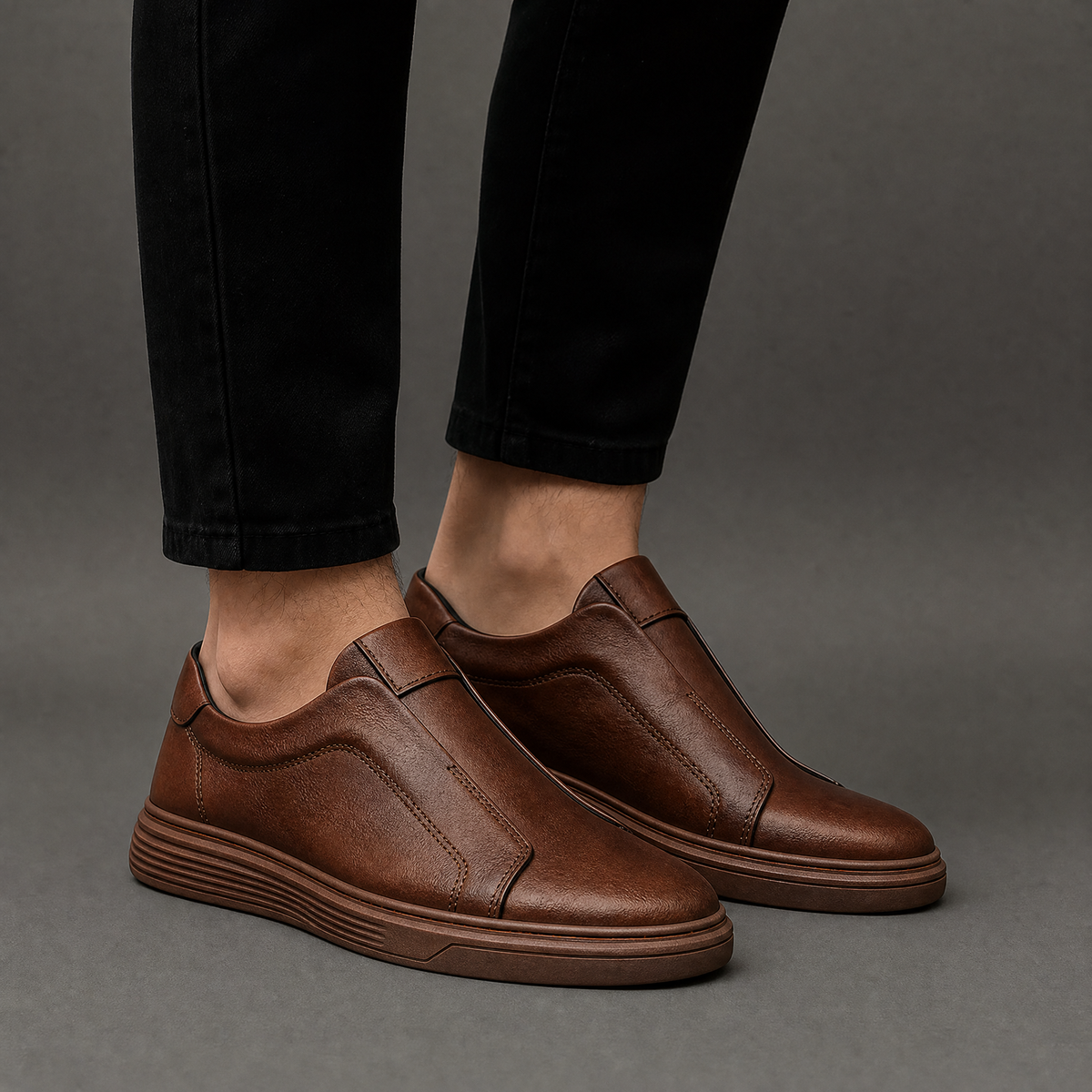 Men's Leather Trainers