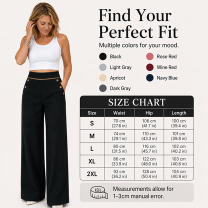Women's High Waisted Wide Leg Trousers