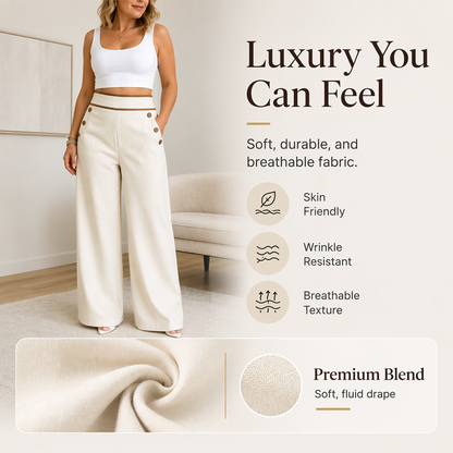 Women's High Waisted Wide Leg Trousers