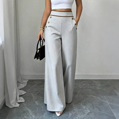 Women's High Waisted Wide Leg Trousers