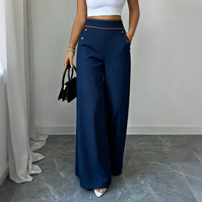 Women's High Waisted Wide Leg Trousers